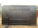 Geometric Steel Security Gate
